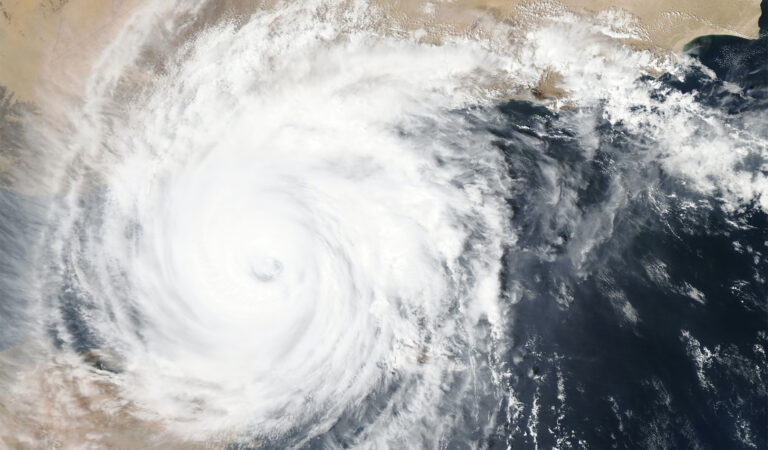 Aerial Photo of Hurricane